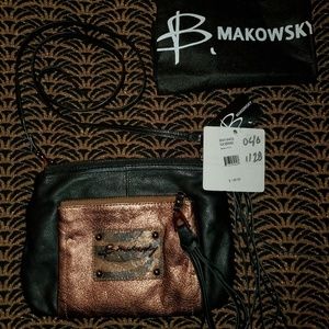B. Makowsky leather crossbody bag